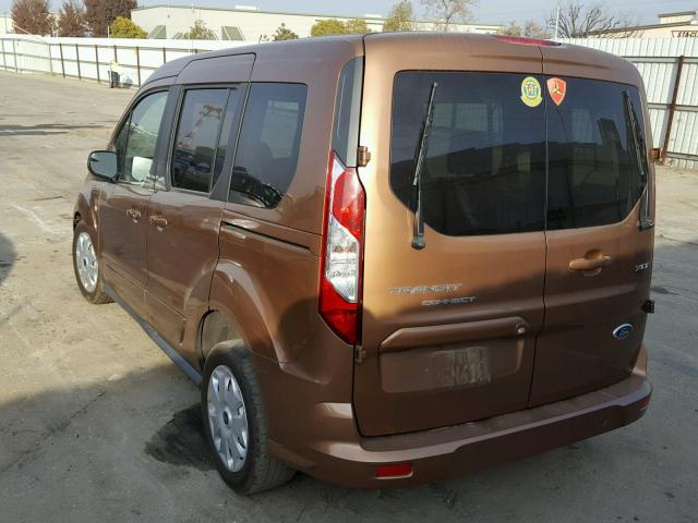 NM0AS8F77E1150056 - 2014 FORD TRANSIT CO BROWN photo 3