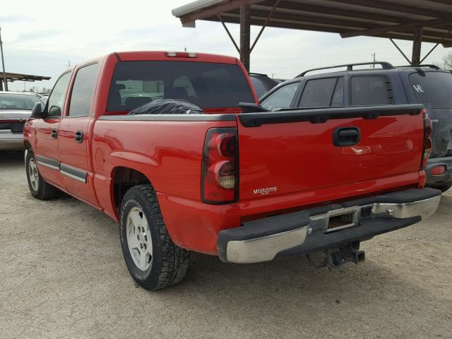 2GCEC13T551133826 - 2005 CHEVROLET SILVERADO RED photo 3