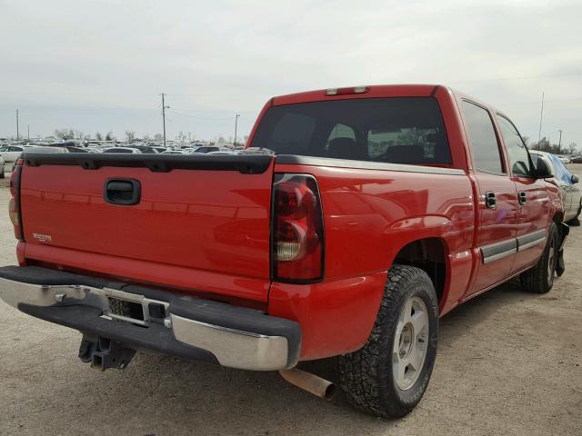 2GCEC13T551133826 - 2005 CHEVROLET SILVERADO RED photo 4