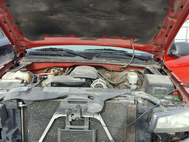 2GCEC13T551133826 - 2005 CHEVROLET SILVERADO RED photo 7