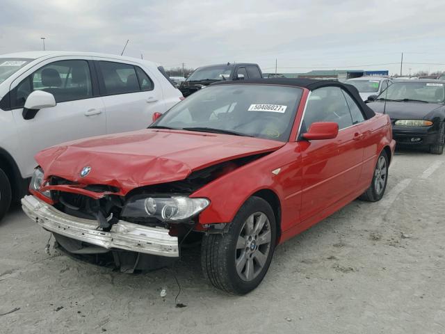 WBABW33485PL37132 - 2005 BMW 325 CI RED photo 2