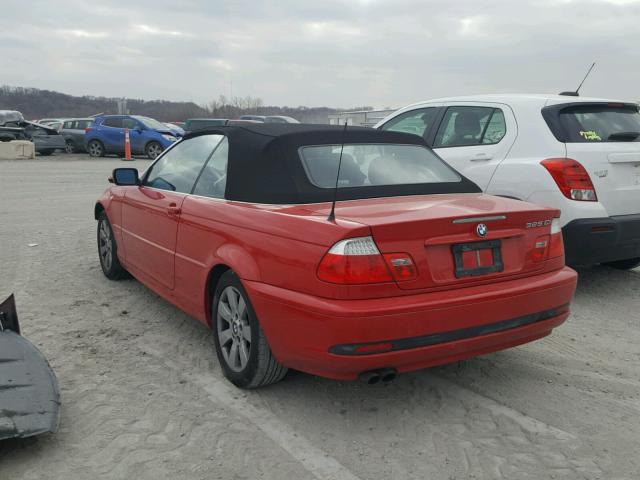 WBABW33485PL37132 - 2005 BMW 325 CI RED photo 3