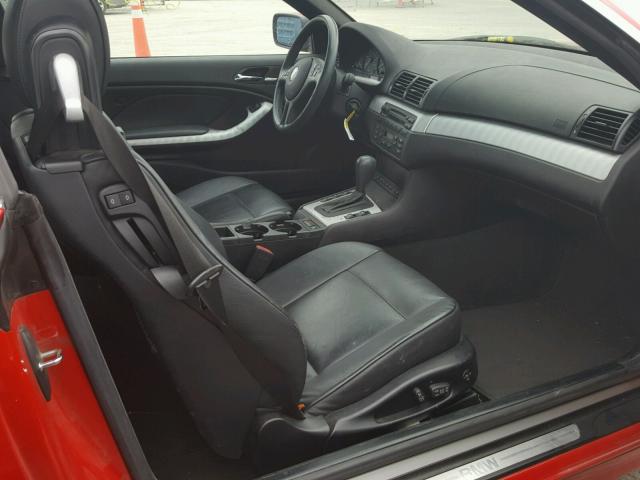 WBABW33485PL37132 - 2005 BMW 325 CI RED photo 5