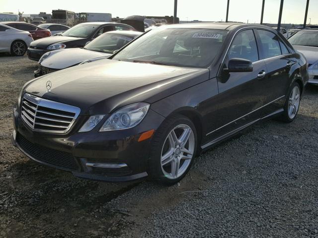 WDDHF5KB4DA675160 - 2013 MERCEDES-BENZ E 350 BLACK photo 2