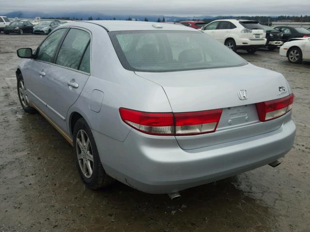 1HGCM66514A040743 - 2004 HONDA ACCORD EX SILVER photo 3