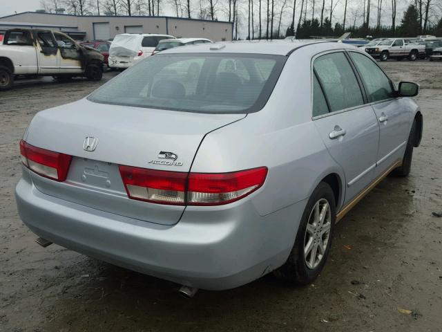 1HGCM66514A040743 - 2004 HONDA ACCORD EX SILVER photo 4