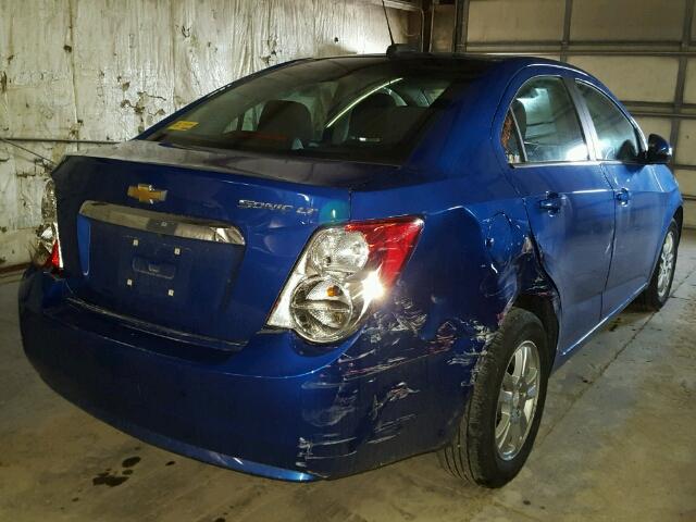 1G1JC5SH8G4170372 - 2016 CHEVROLET SONIC LT BLUE photo 4