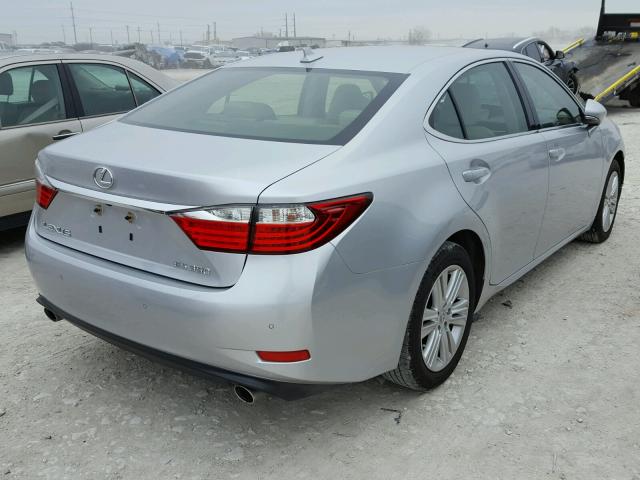 JTHBK1GG9E2147309 - 2014 LEXUS ES 350 SILVER photo 4