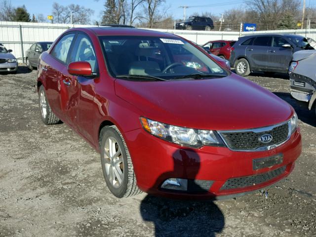 KNAFU4A27C5517063 - 2012 KIA FORTE EX RED photo 1