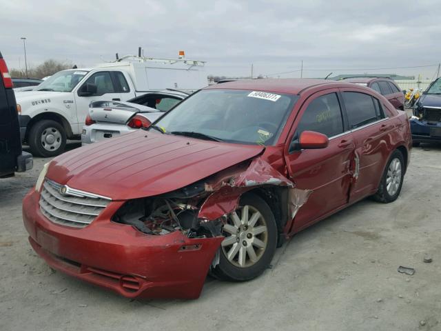 1C3LC46K07N552572 - 2007 CHRYSLER SEBRING MAROON photo 2