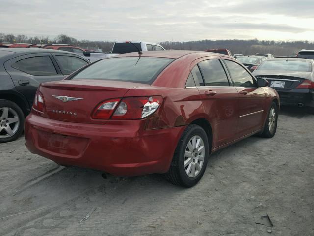 1C3LC46K07N552572 - 2007 CHRYSLER SEBRING MAROON photo 4