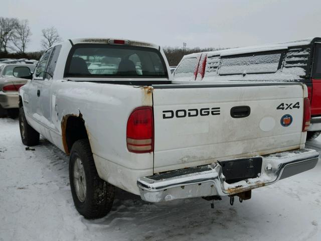 1B7GG22N51S246420 - 2001 DODGE DAKOTA WHITE photo 3