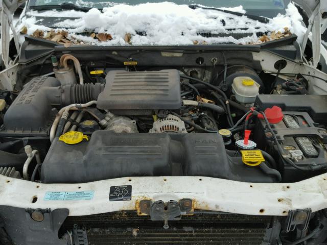 1B7GG22N51S246420 - 2001 DODGE DAKOTA WHITE photo 7