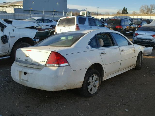 2G1WT57K691207864 - 2009 CHEVROLET IMPALA 1LT WHITE photo 4