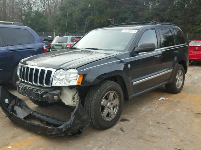 1J4HR58205C521845 - 2005 JEEP GRAND CHER BLACK photo 2