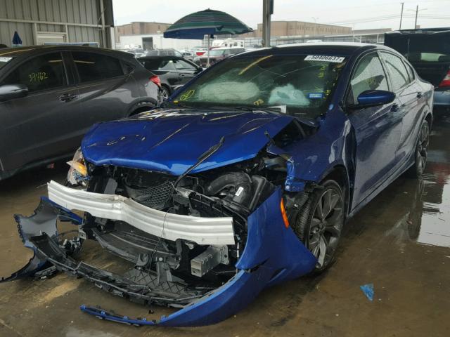 1C3CCCBB7FN536965 - 2015 CHRYSLER 200 S BLUE photo 2