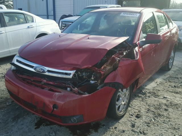 1FAHP36N89W117599 - 2009 FORD FOCUS SES RED photo 2