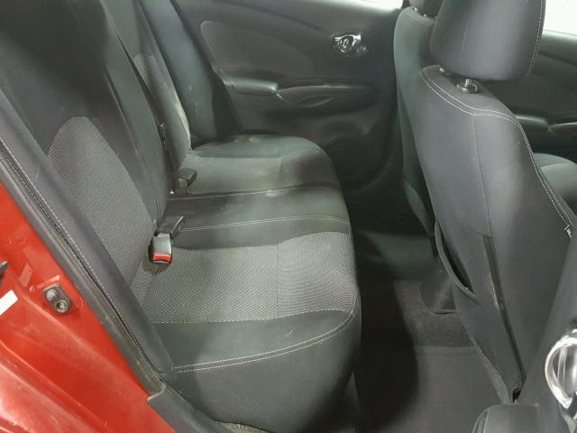 3N1CN7AP7EL869274 - 2014 NISSAN VERSA S RED photo 6