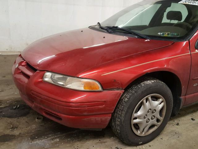 1B3EJ46XXYN306024 - 2000 DODGE STRATUS SE RED photo 10