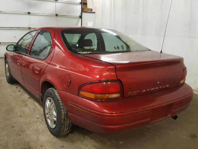 1B3EJ46XXYN306024 - 2000 DODGE STRATUS SE RED photo 3