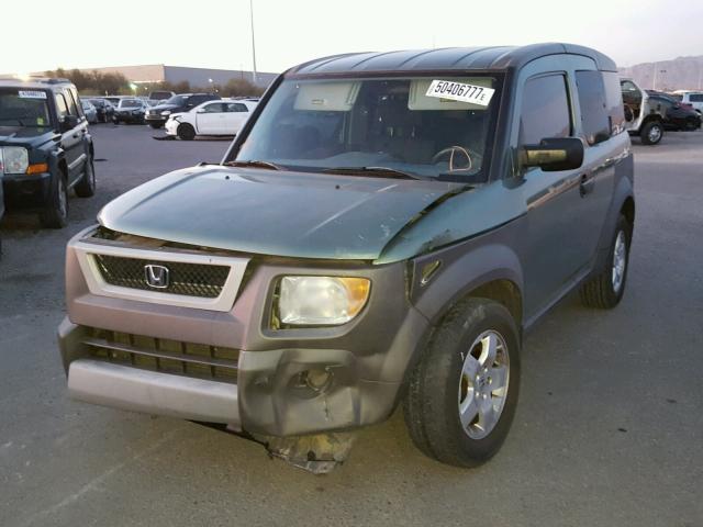 5J6YH28573L021237 - 2003 HONDA ELEMENT EX GREEN photo 2