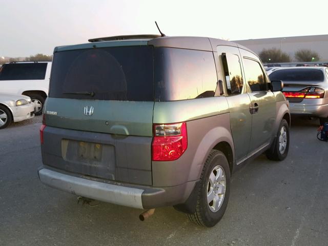 5J6YH28573L021237 - 2003 HONDA ELEMENT EX GREEN photo 4