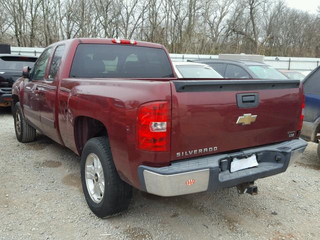 1GCEC19J98Z122040 - 2008 CHEVROLET SILVERADO MAROON photo 3