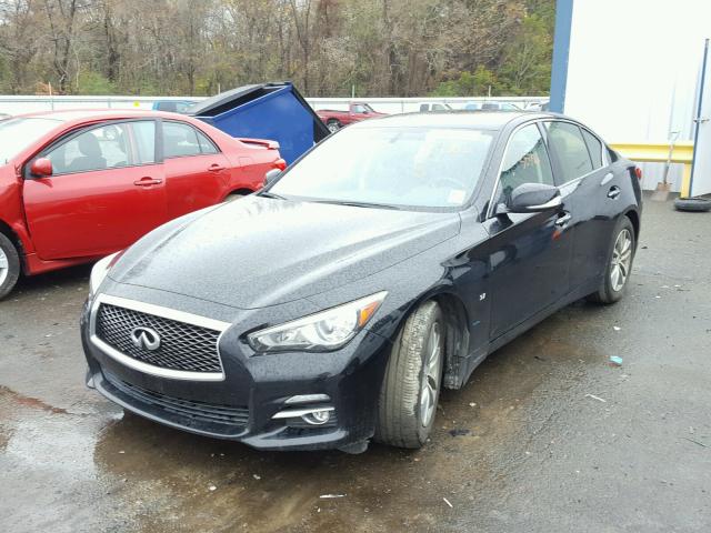 JN1BV7AP8EM677296 - 2014 INFINITI Q50 BASE BLACK photo 2