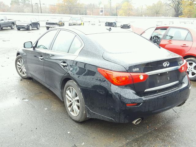 JN1BV7AP8EM677296 - 2014 INFINITI Q50 BASE Negro foto 3