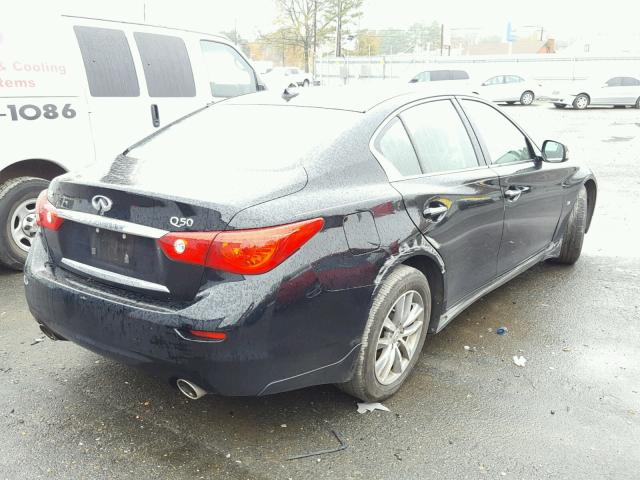 JN1BV7AP8EM677296 - 2014 INFINITI Q50 BASE BLACK photo 4