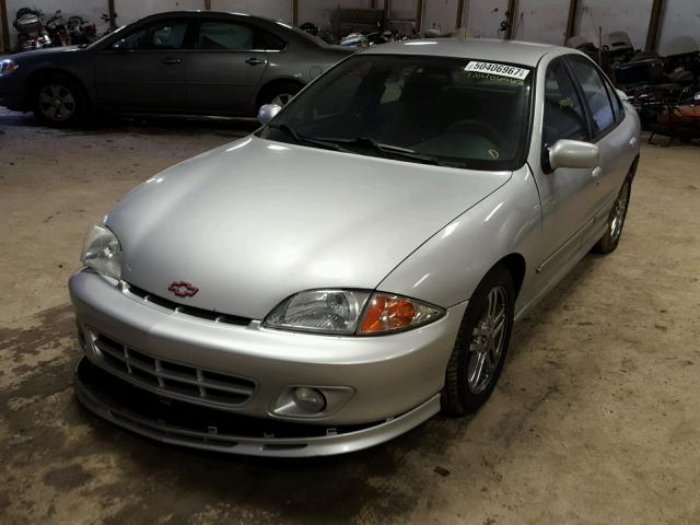 1G1JH52F827425075 - 2002 CHEVROLET CAVALIER L SILVER photo 2