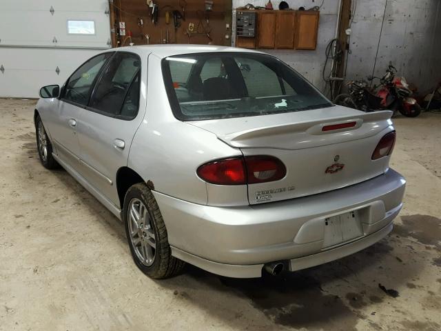 1G1JH52F827425075 - 2002 CHEVROLET CAVALIER L SILVER photo 3