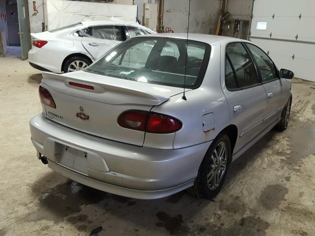 1G1JH52F827425075 - 2002 CHEVROLET CAVALIER L SILVER photo 4