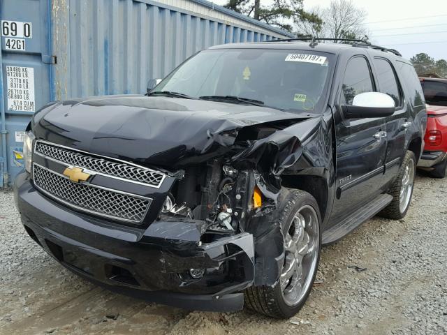 1GNSCAE08DR253395 - 2013 CHEVROLET TAHOE C150 BLACK photo 2