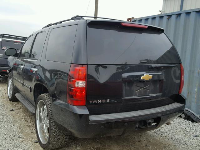 1GNSCAE08DR253395 - 2013 CHEVROLET TAHOE C150 BLACK photo 3