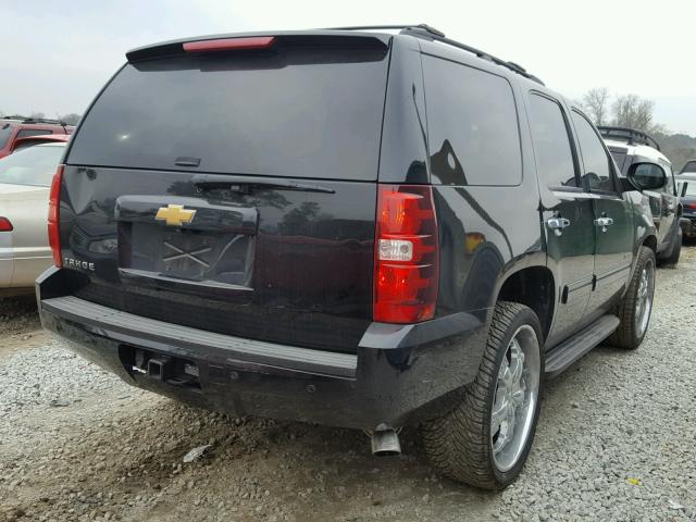 1GNSCAE08DR253395 - 2013 CHEVROLET TAHOE C150 BLACK photo 4