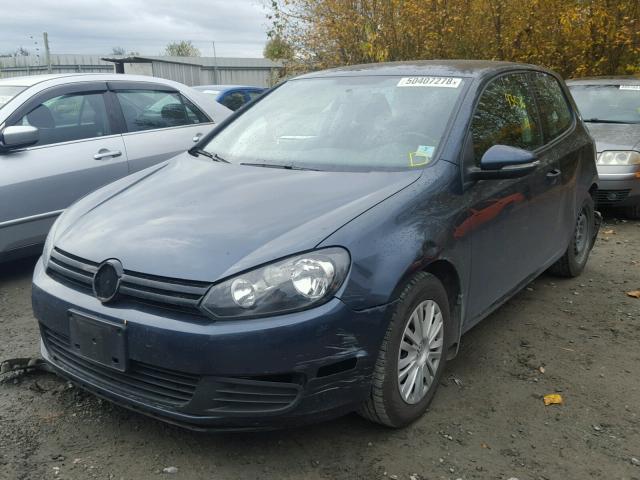 WVWBB7AJ4AW263657 - 2010 VOLKSWAGEN GOLF BLUE photo 2