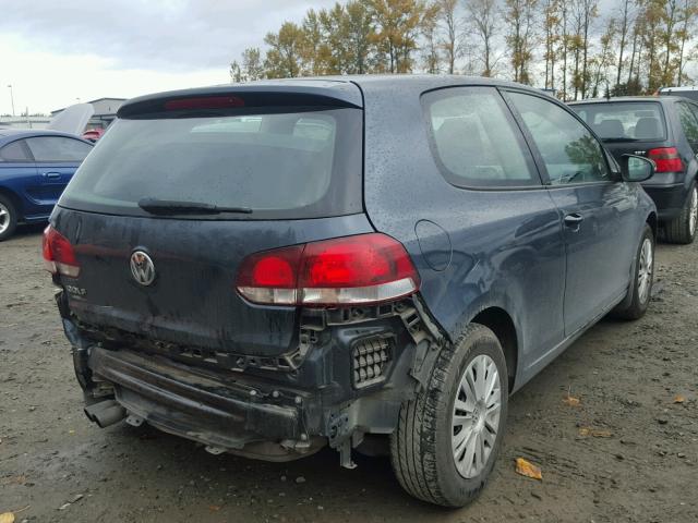 WVWBB7AJ4AW263657 - 2010 VOLKSWAGEN GOLF BLUE photo 4
