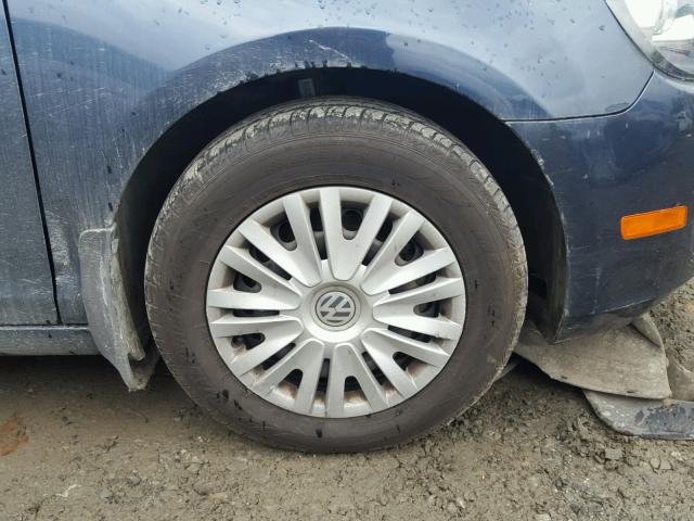 WVWBB7AJ4AW263657 - 2010 VOLKSWAGEN GOLF BLUE photo 9