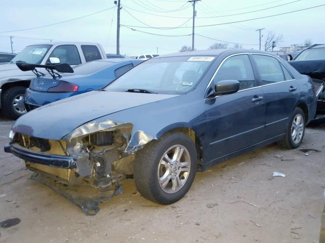 1HGCM568X6A112661 - 2006 HONDA ACCORD EX BLUE photo 2