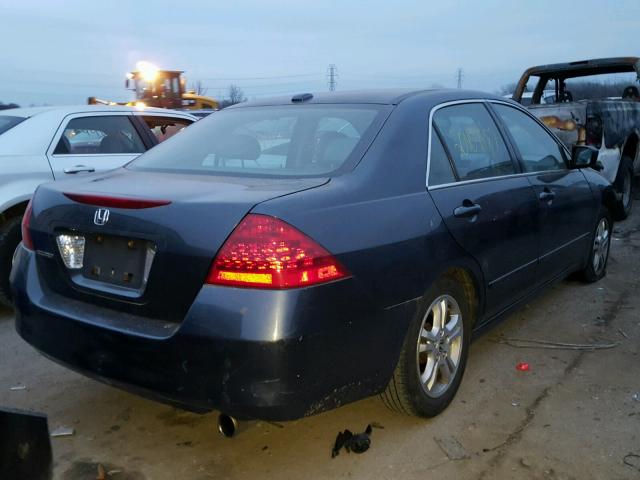 1HGCM568X6A112661 - 2006 HONDA ACCORD EX BLUE photo 4