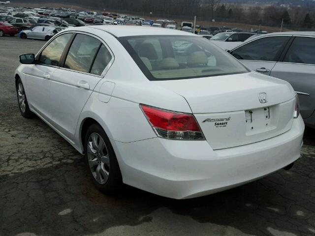 1HGCP26758A013276 - 2008 HONDA ACCORD EX WHITE photo 3