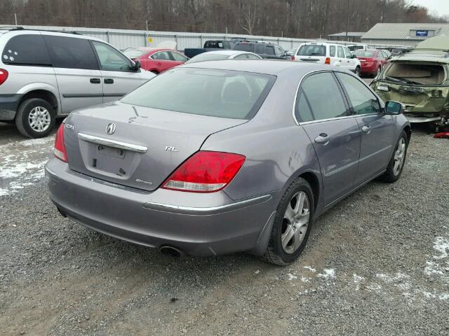 JH4KB16617C004425 - 2007 ACURA RL GRAY photo 4