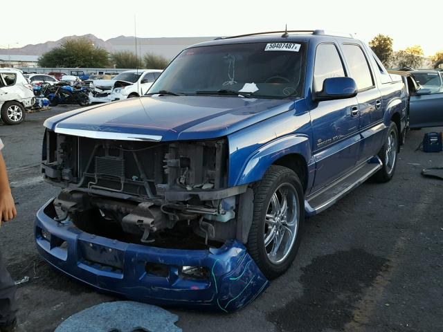 3GYEK63N73G200331 - 2003 CADILLAC ESCALADE E BLUE photo 2