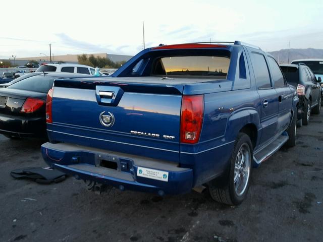 3GYEK63N73G200331 - 2003 CADILLAC ESCALADE E BLUE photo 4