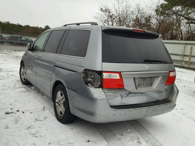 5FNRL38756B001804 - 2006 HONDA ODYSSEY EX GRAY photo 3