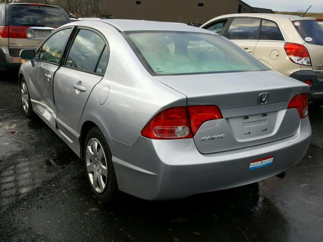 1HGFA16536L126118 - 2006 HONDA CIVIC LX SILVER photo 3