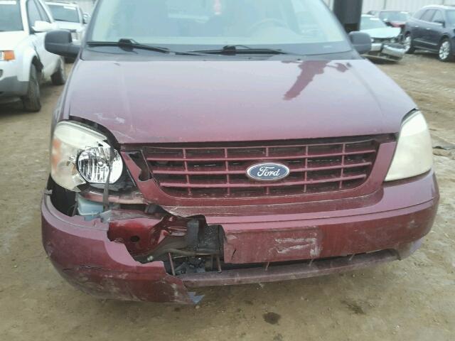 2FMZA55276BA04335 - 2006 FORD FREESTAR S BURGUNDY photo 9