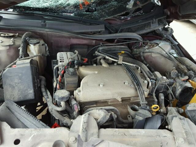 2G1WT58K479229472 - 2007 CHEVROLET IMPALA LT BURGUNDY photo 7