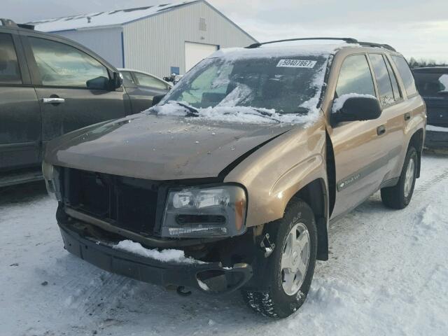 1GNDT13SX32382548 - 2003 CHEVROLET TRAILBLAZE TAN photo 2